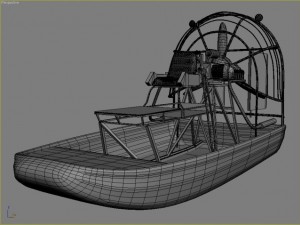 airboat 3D Modell