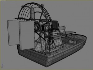 airboat 3D Modell
