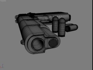 colt 1911 bullets 3D Model