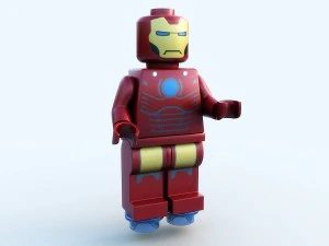 lego movie figures set 3D Model