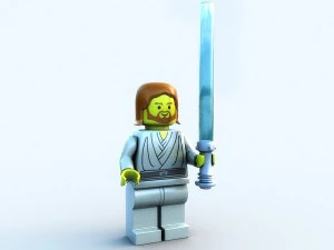 lego movie figures set 3D Model
