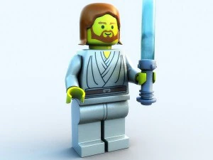 lego movie figures set 3D Model