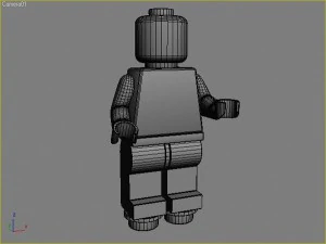 lego movie figures set 3D Model