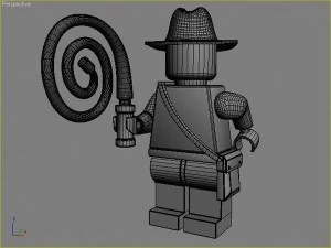lego movie figures set 3D Model