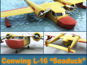 conwing l-16 seaduck Model 3D