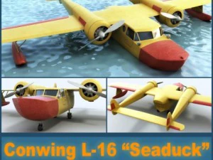 conwing l-16 seaduck Modelo 3D