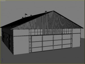 hangar Model 3D