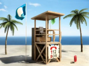 lifeguard tower 1 3D Model