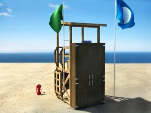 lifeguard tower 1 3D Model