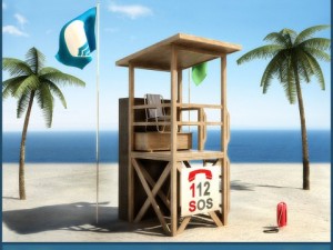 lifeguard tower 1 3D Model