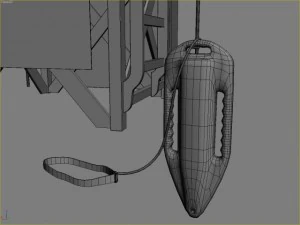 lifeguard tower 1 3D Model