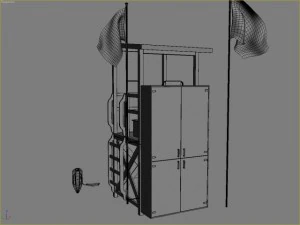 lifeguard tower 1 3D Model