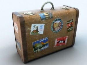 old big suitcase 3Dモデル
