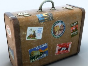 old big suitcase 3Dモデル