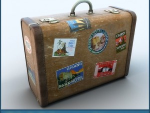 old big suitcase 3D मॉडल