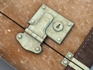 old big suitcase 3Dモデル