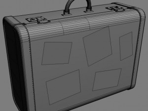 old big suitcase 3Dモデル