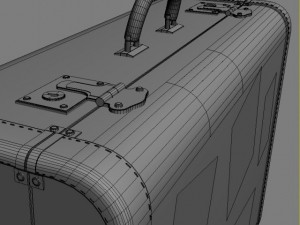 old big suitcase 3Dモデル