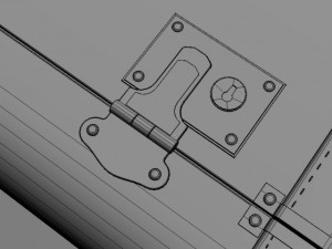 old big suitcase 3Dモデル