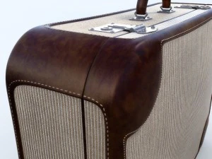 old big suitcases clean and dirty 3D Model