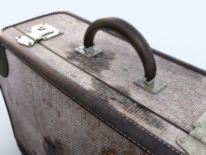 old big suitcases clean and dirty 3D मॉडल
