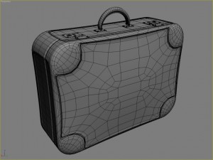 old big suitcases clean and dirty 3D मॉडल