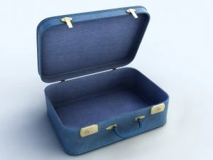 old big suitcases 2 colors 3D Model