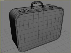 old big suitcases 2 colors 3Dモデル