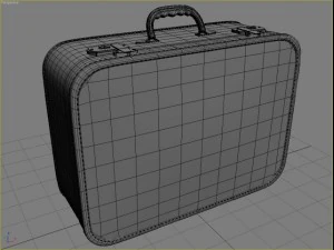 old big suitcases 2 colors 3D Model