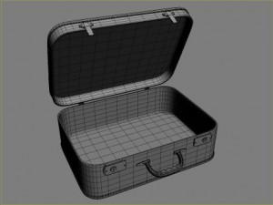 old big suitcases 2 colors 3Dモデル
