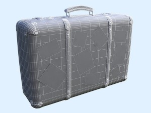 old suitcases 2 colors Modelo 3D