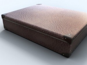 old briefcase Modelo 3D