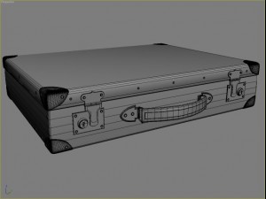 old briefcase Modelo 3D