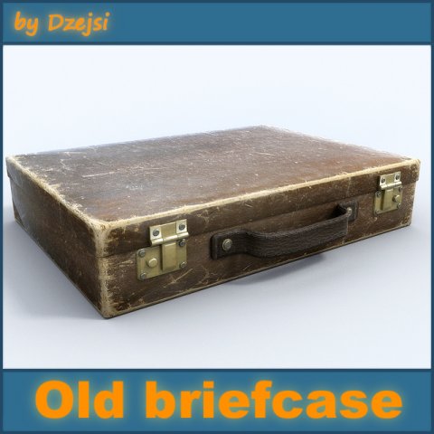 old briefcase 3D 모델 .c4d .max .obj .3ds .fbx .stl .blend