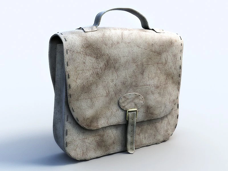 vecchia borsa da lavoro Modello 3D .c4d .max .obj .3ds .fbx .stl .blend 