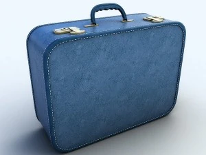 set di vecchie valigie Modello 3D