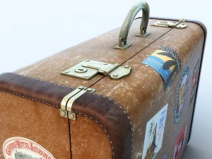 set di vecchie valigie Modello 3D