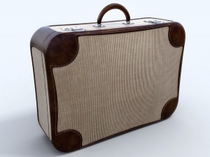 old suitcases set 3Dモデル