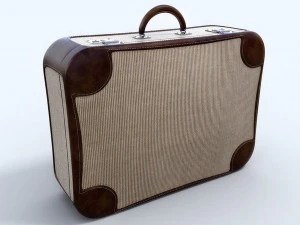 set di vecchie valigie Modello 3D