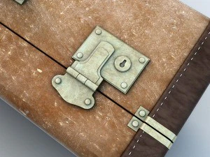 set di vecchie valigie Modello 3D