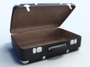 set di vecchie valigie Modello 3D