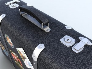 old suitcases set 3Dモデル