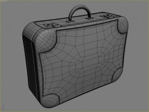 old suitcases set 3Dモデル