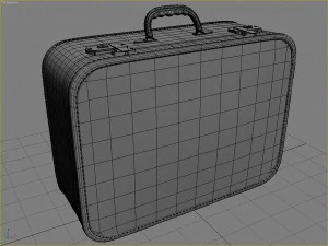 set di vecchie valigie Modello 3D