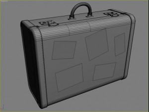 old suitcases set 3Dモデル