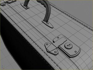 set di vecchie valigie Modello 3D