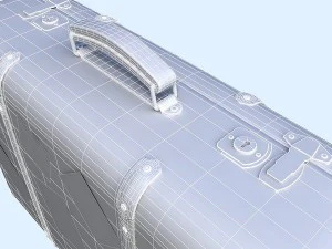 set di vecchie valigie Modello 3D