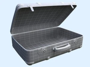 set di vecchie valigie Modello 3D