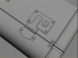 set di vecchie valigie Modello 3D