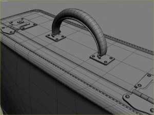 set di vecchie valigie Modello 3D